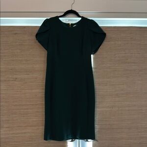 Calvin Klein Black Puff Sleeve Sheath Dress